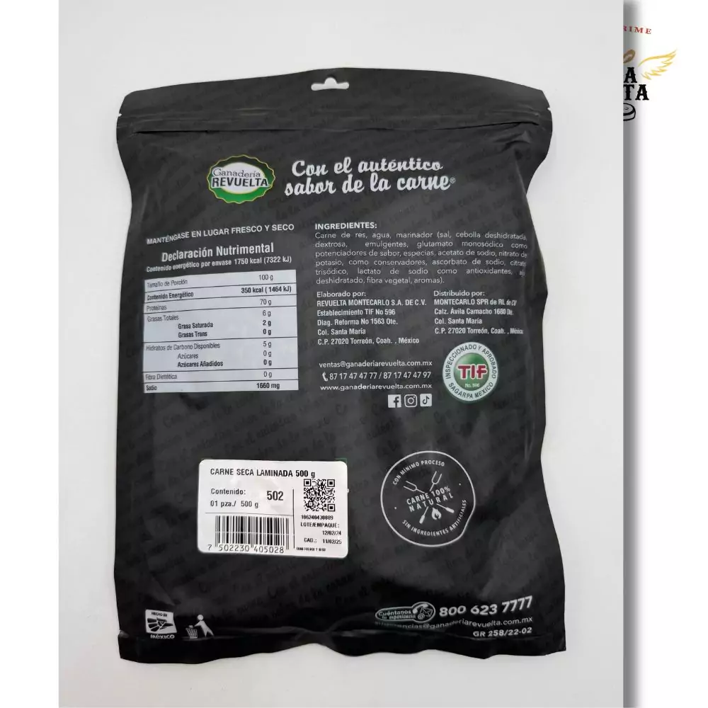 Carne Seca rollito 100g revuelta